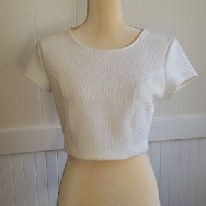 Textured, Tailored Crop